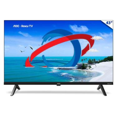 Imagem de TV 43 AOC Roku TV - Smart - Full HD DLED - Wi-Fi - HDMI / USB / RJ45 - 43S504578G