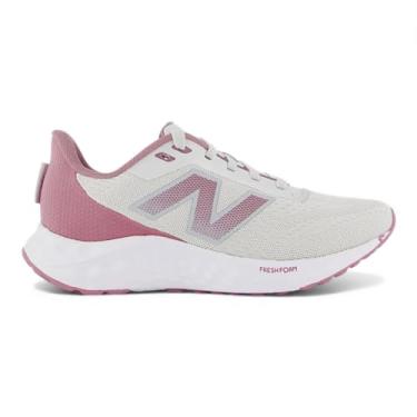 Imagem de Tenis New Balance Fresh Foam Arishiv4 Feminino, Cinza Claro/Rosa Velho, 38
