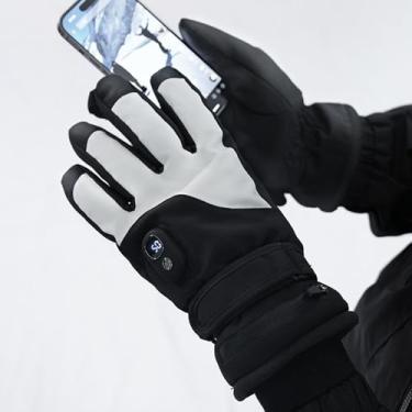 Imagem de Zhjvihx Luvas de Aquecimento Elétrico Luvas Aquecidas Recarregáveis ​​USB para Homens e Mulheres Com Bateria de 5000mAh 5 Configurações de Temperatura Ajustáveis ​​para Esportes de