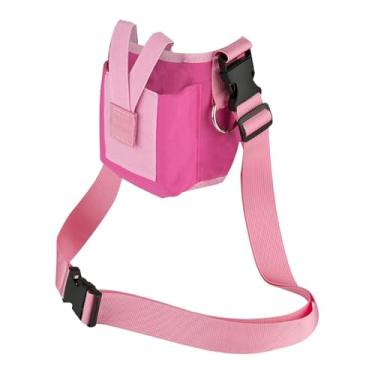 Imagem de UGPLM Bolsa para garrafa de água com bolso para celular e alça, porta-copo ideal para aniversários, Rosa