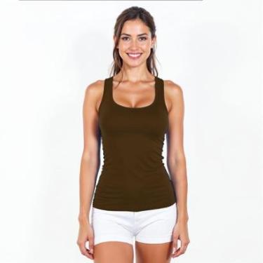 Imagem de Regata Nadador Feminina Viscolycra Básica Casual Blusa e Cia-Feminino