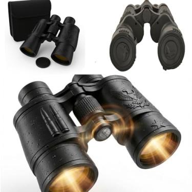 Imagem de Binóculo Profissional HD, 20x50, Alcance 1000m, com Bússola, Emborrachado