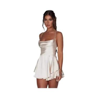 Imagem de Vestido De Verão Slimming Em Cor Sólida Para Mulheres, Estilo Sexy Eur