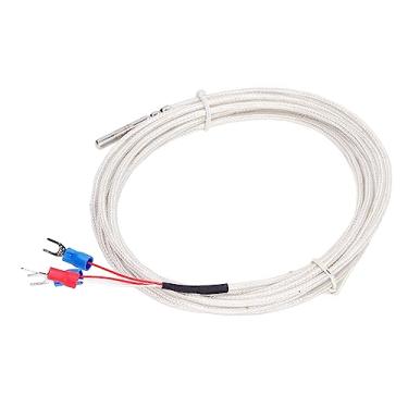 Imagem de Sensor de temperatura Pt100, termistor PFA impermeável de 3 fios termopar tipo K, faixa de medição de -200 a 450 °C, comprimento para controlador de temperatura constante