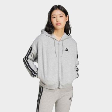 Imagem de Jaqueta Adidas 3 Stripes Com Capuz Feminina-Feminino