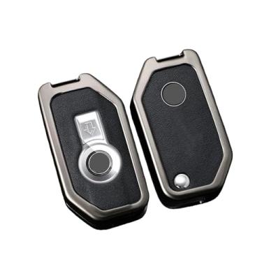 Imagem de Capa Protetora Para Chave De Motocicleta, Compatível Com Bmw R1250gs Adv Waterbird F850c400gt750gt, Controle Remoto, Acessório De Suporte Para Carro(E-type gun Black single shell,Packing Box)