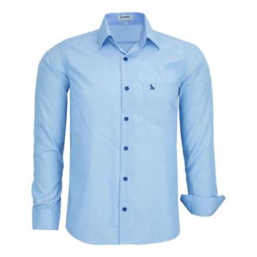 Imagem de Camisa Social Comfort Amil Manga Longa Bolso Tecido Pigmentado 1873, A