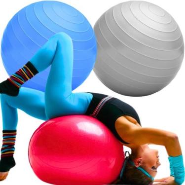Imagem de Kit 2 Bola De Pilates Suiça Yoga Fisioterapia Ginástica 45cm - Primebi