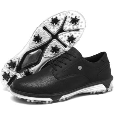Imagem de ULTIANT Tênis de golfe masculino Traditions Spikeless tamanho 38-44, Preto, 46