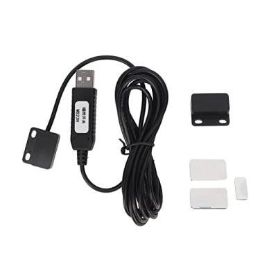 Imagem de Interruptor de sensor magnético USB, ABS preto personalizável, cabo de interruptor de teclado USB amplamente compatível, monitoramento de impressora, padrão
