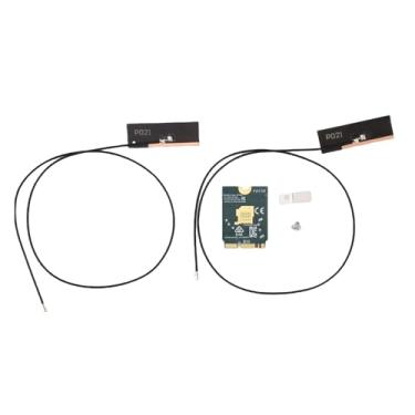 Imagem de Fabater Placa Sem Fio WiFi 6E, Placa Sem Fio Com Antena Dupla de 8dBi, Laptop M.2 NGFF 2,4 GHz 5, 6 GHz de Banda Tripla 4200 Mbps