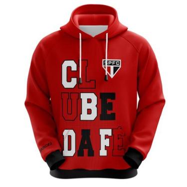 Imagem de Blusa do São Paulo SPFC - Clube da Fé com Canguru - Oficial - São Paul