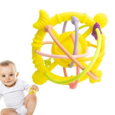 Imagem de Brinquedo de dentição para bebês, mordedores para bebês de 0 a 6 meses - Brinquedos de dentição 360° giratório para bebê mordedor chocalho para bebê - Brinquedos de chocalho para bebês, mordedor de be