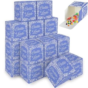 Imagem de Mini caixas de presente Mexican Fiesta, pacote com 50 caixas de lembrancinhas pequenas de 7,8 x 7,6 cm para festa Cinco de Mayo, casamento com tema Talavera, suprimentos para chá de bebê, caixa de