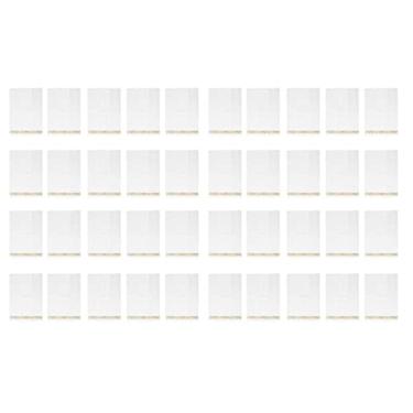 Imagem de Guardanapos de ouro guardanapos de jantar elegantes descartáveis ​​com guarnição de ouro para recepções de casamento jantares eventos familiares 40 peças pano branco como papel