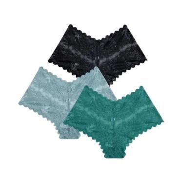 Imagem de Calcinhas plus Size Para Mulheres, Sexy, De Renda, Baixa Cintura, Sem 