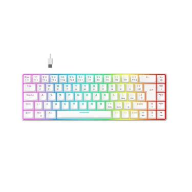 Imagem de Teclado Mecânico Gamer Hyrax Thunder Pro, Switch Huano Marrom, RGB, Layout 65% USB-C, ABNT2-Unissex