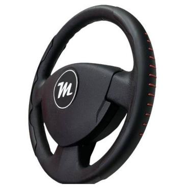 Imagem de Capa Protetora Para Volante Miollo Preta E Detalhe Vermelho