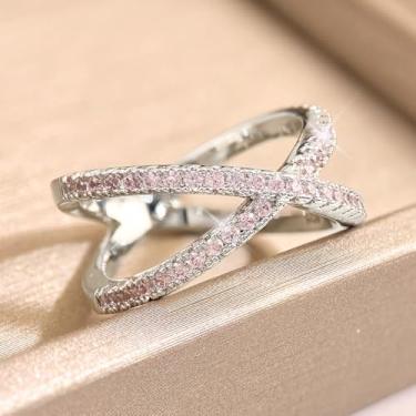 Imagem de 1 anel de cruz simples para mulheres, vida diária, namoro, decoração para festa de formatura, Cobre, Sem pedra preciosa