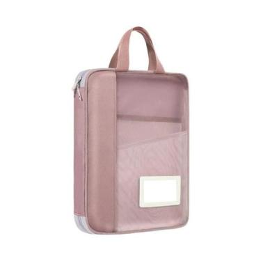 Imagem de Bolsa Transparente A4 De Grande Capacidade Com Zíper Para Estudantes E