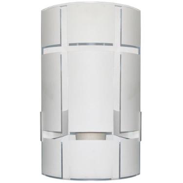 Imagem de Arandela Moderna Solaris Calha Vidro Curvo Jogo da Velha - Jota Ilumin