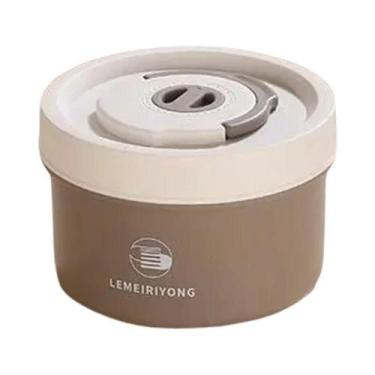 Imagem de Conjunto De Caixa De Almoço Isolada Empilhável Em Aço Inoxidável, Cont