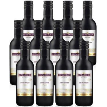 Imagem de Kit 12 Mini Vinho Quinta do Morgado Cabernet Sauvignon Suave 245ml