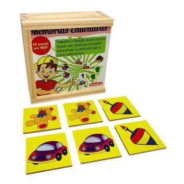 Imagem de Jogo da Memória Educativa Brinquedos Educativos Pedagógico Infantil Ma