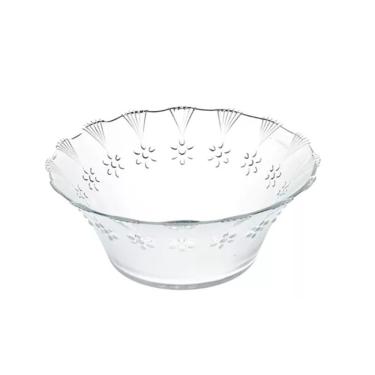 Imagem de Jogo De Sobremesa 6 Taças Mini Bowl Vidro Transparente Cotton 100ml Em Casa Tem