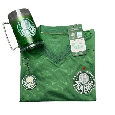Imagem de Kit Palmeiras Camisa Score II + Caneca + Chaveiro Borracha - Masculino-Masculino
