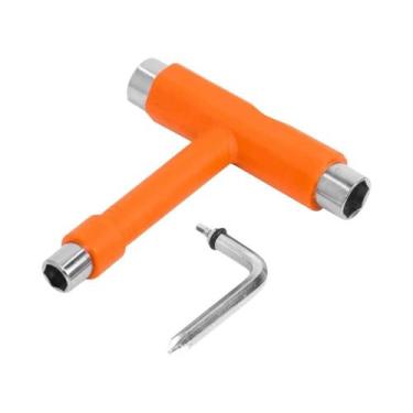 Imagem de Chave Allen Em Forma De T Preta Para Skate E Longboard, Ferramentas Pr