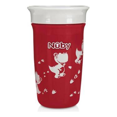 Imagem de Copo De Treinamento Infantil Aprendizado 360 300ml Bebê - Nuby, Vermel