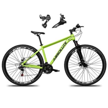 Imagem de Bicicleta Aro 29 Absolute Nero 5 Alumínio 21v Câmbios Shimano Mountain Bike Freio A Disco Verde 17
