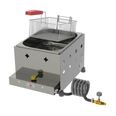 Imagem de Fritador Retangular Progás Pr-10 G Gn A Gás Alta Pressão 5 Litros Com Kit Gás E 1 Cesto...