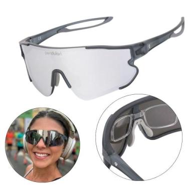Imagem de Kit Óculos Esportivo De Sol Pace Corrida Ciclismo MTB Beach Tennis Vôl