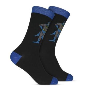 Imagem de Par de Meia 39/43 Style Cano Longo Estampada - HOAHI, Batman