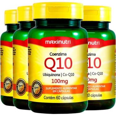 Imagem de 6 pote coenzima q10 (ubiquinona) 100mg 60cps maxinutri