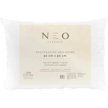 Imagem de Travesseiro Neo Prime Ecopluma 233 Fios 50x90cm  Branco - Camesa