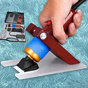 Imagem de MáQuina De Cortar Tapete Tufting, Aparador De Carpete De Baixo RuíDo Com Guia De Corte, Velocidade EléTrica AjustáVel, MáQuina De Cortar Cabelo Tufting Para Tapete Feito à MãO,Red
