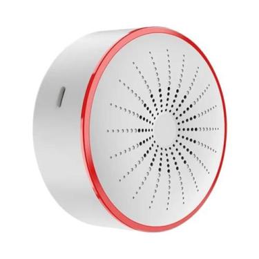 Imagem de Alarme Sirene Inteligente WiFi ZigBee Com Som De 96dB E Luz Para Segur