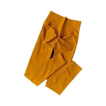 Imagem de Calças de Yoga Seamless de Cintura Alta - Leggings de Secagem Rápida p