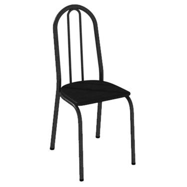 Imagem de Cadeira para Mesa de Jantar 050 Kit 4 Peças Preta - Artefamol