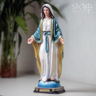 Imagem de Imagem Nossa Senhora Das Graças 30cm Resina Importada - Sacro