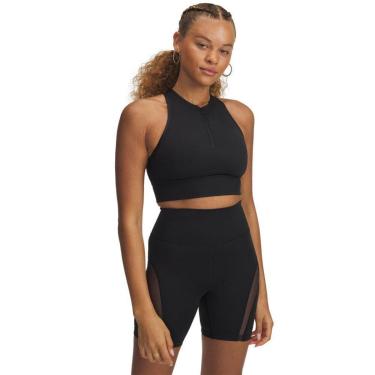 Imagem de Top de Treino Feminino Under Armour Meridian Zip Tank G Preto-Feminino