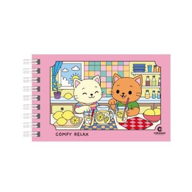 Imagem de Livro - Comfy Relax Rosa - Capa dura com wire-o