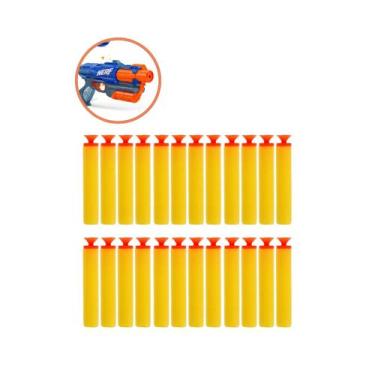 Imagem de 24 Munição Lançador Espuma Flexível Compatível Nerf Elite Infantil