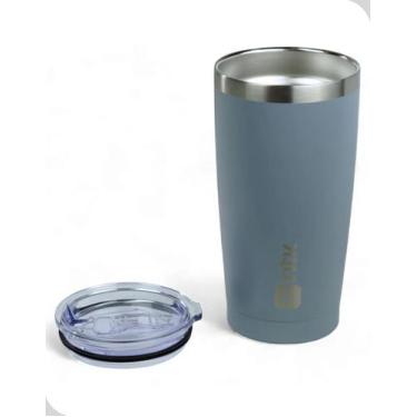 Imagem de Copo Térmico 570ml Cinza Inox Com Tampa Viagem Nautika