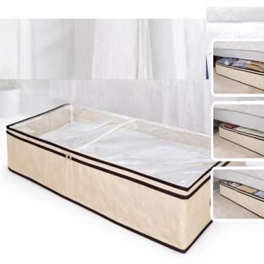 Imagem de Caixa grande 80cm dobravel organizadora edredon gigante flexivel cesto