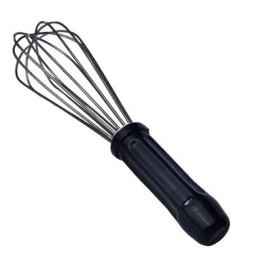 Imagem de Batedor tipo pera fue 25cm inox preto batedor de ovos bpp-25 - SOLRAC