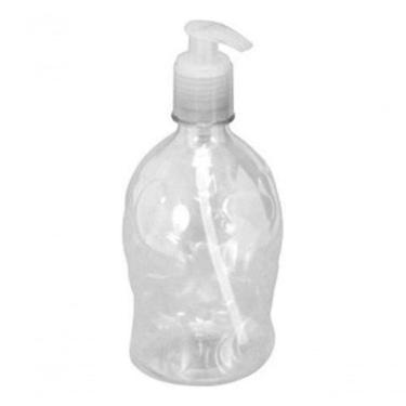 Imagem de Frasco para Álcool Gel Pump 500ML com Válvula Pump Kit 10 Unidades Transparente Higipack
